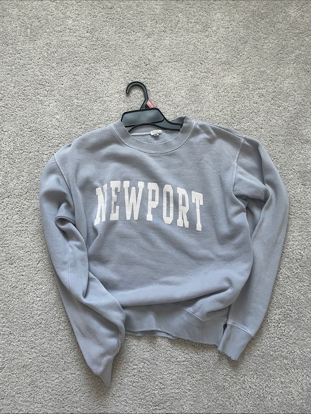 Brandy NEWPORT Women's Crewneck Sweatshirt in Light Blue